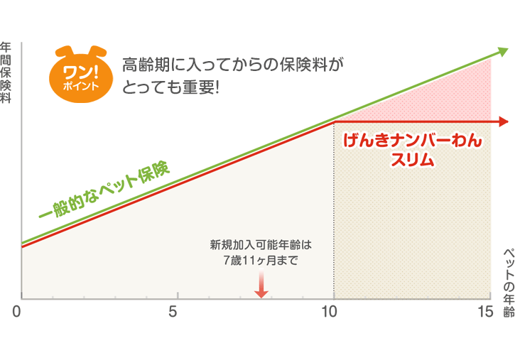 ワン！ポイント　高齢期に入ってからの保険料がとっても重要！