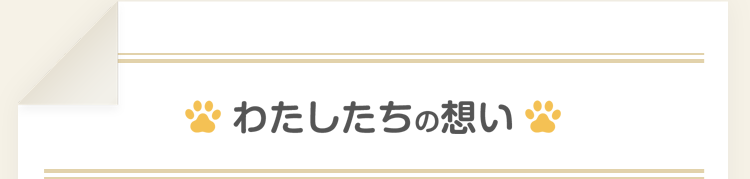 わたしたちの想い