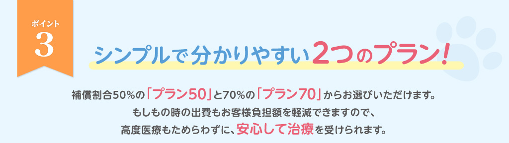 ポイント3_シンプルで分かりやすい２つのプラン！