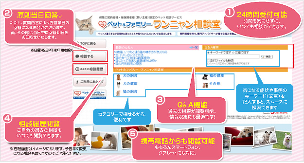 サービス内容の5つのポイント